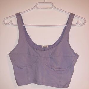 Purple Bustier Cropped Tank 💜